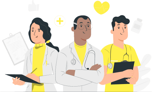 Symbolbild von Patienten und Zahnärzten